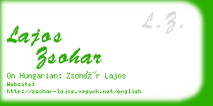 lajos zsohar business card